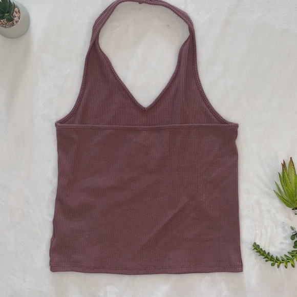 American Eagle pink halter top. Size M. - Picture 2 of 3